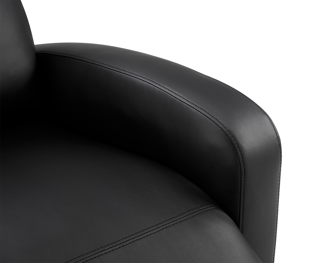 Comfortable Single-Seat Manual Recliner Chair | PU Leather Upholstery | Perfect For Small Spaces_voghion.com